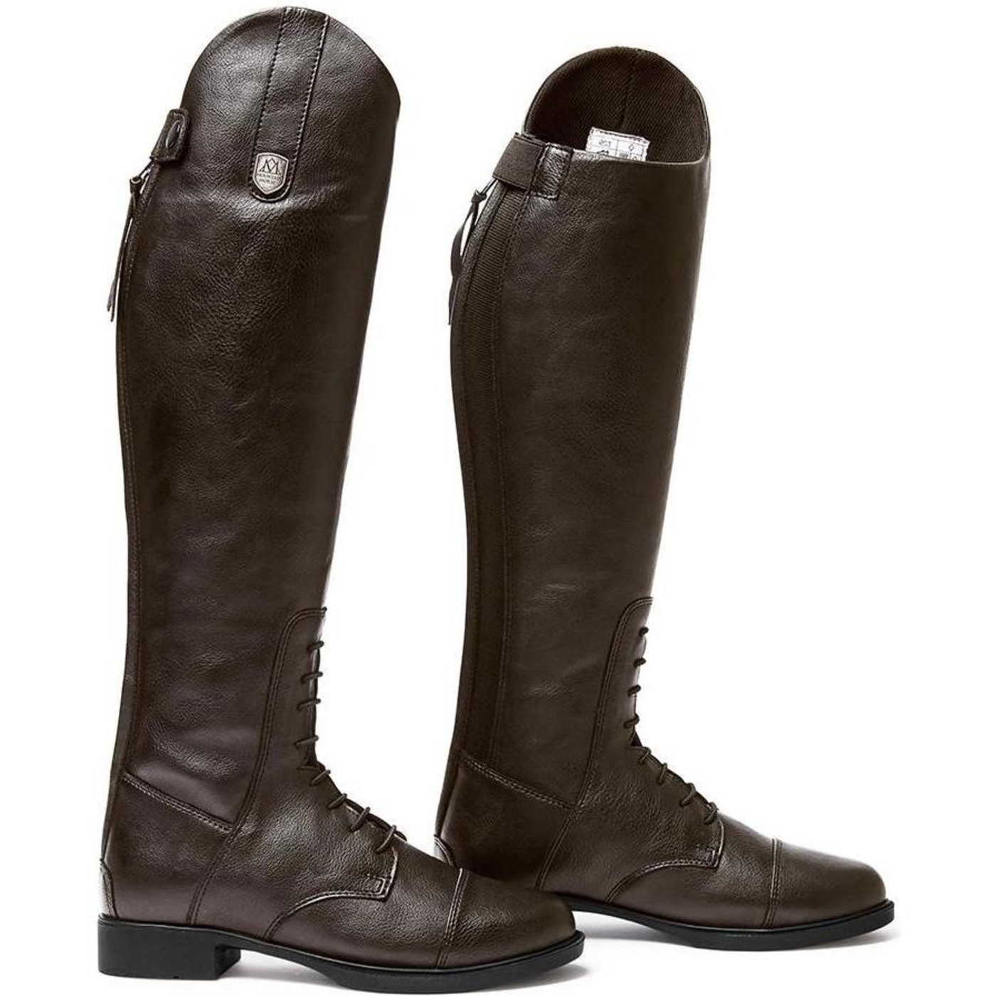 2023 Mountain Horse Junior Veganza Long Riding Boots 02199030 Brown